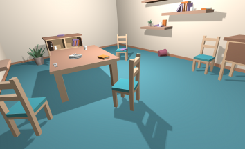 3D game environment featuring a lounge room